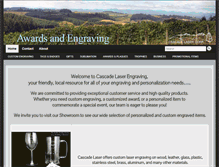 Tablet Screenshot of cascadelaserengraving.com
